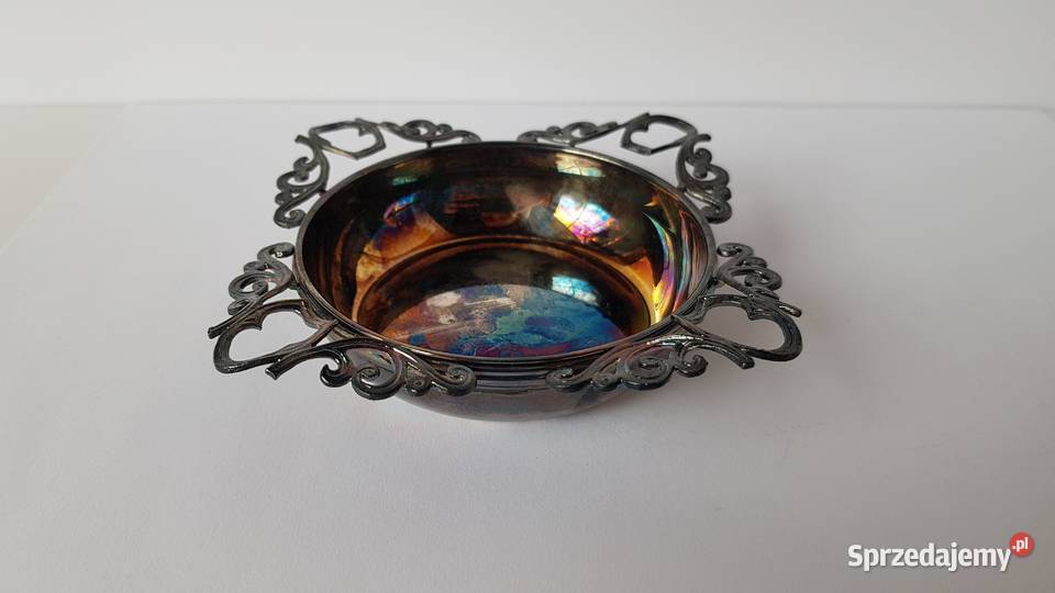 Platerowana popielniczka czarka Resovia Rzeszów Dąbrowa Górnicza sprzedam