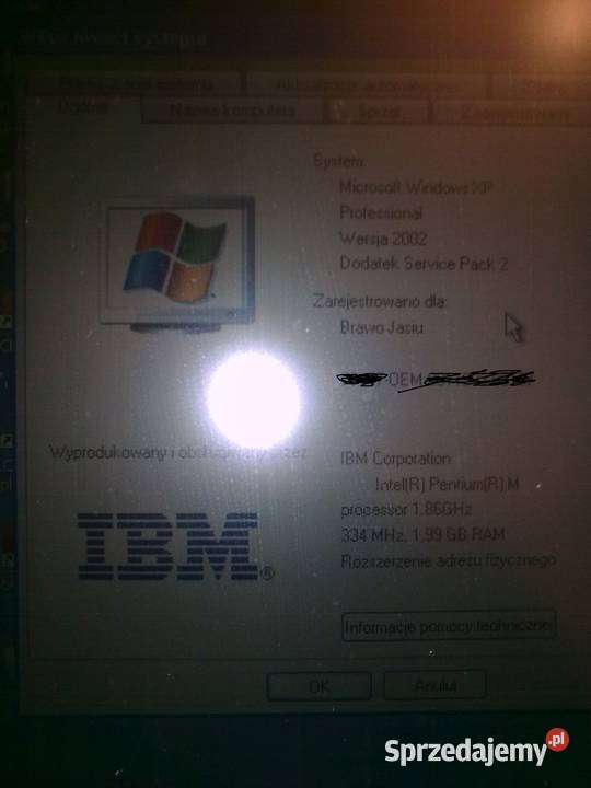 kultowy LenovoIBM ThinkPad T43 do diagnostyki