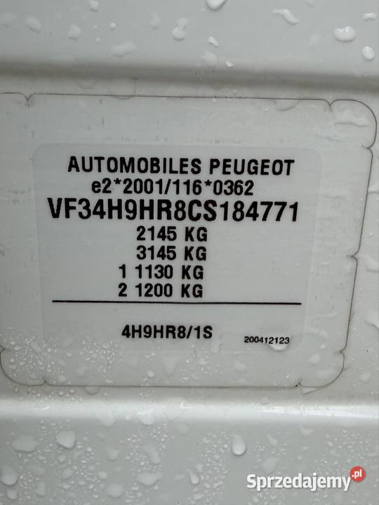 Peugeot 308sw 16 ehdi 120 Euro 5 manualna Osowiec sprzedam