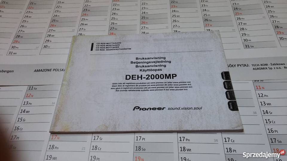 Instrukcja Pioneer DEH200MP Szamotuły