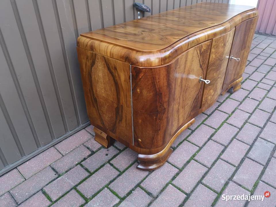 Komoda ARTDECO RTV Niska Orzech Zgrabna Stara wielkopolskie Swarzędz