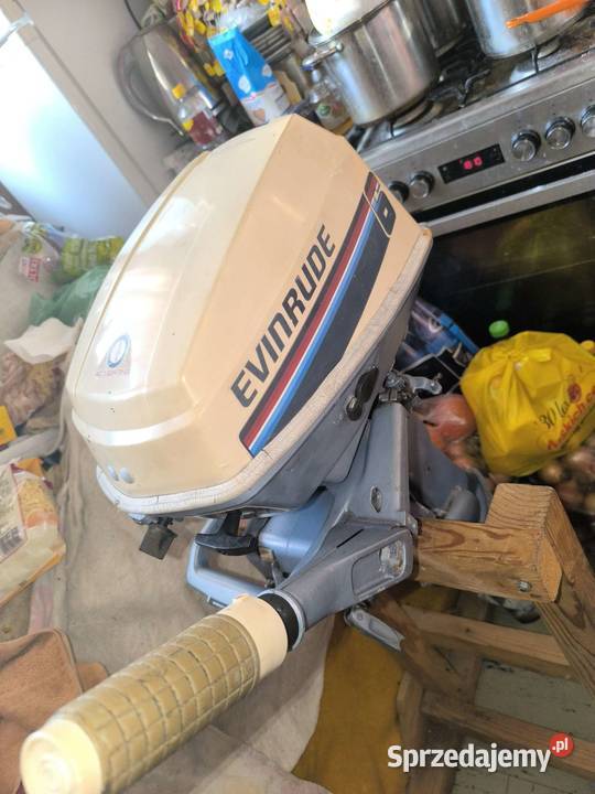 silnik zaburtowy EVINRUDE 6 łódka jacht ponton