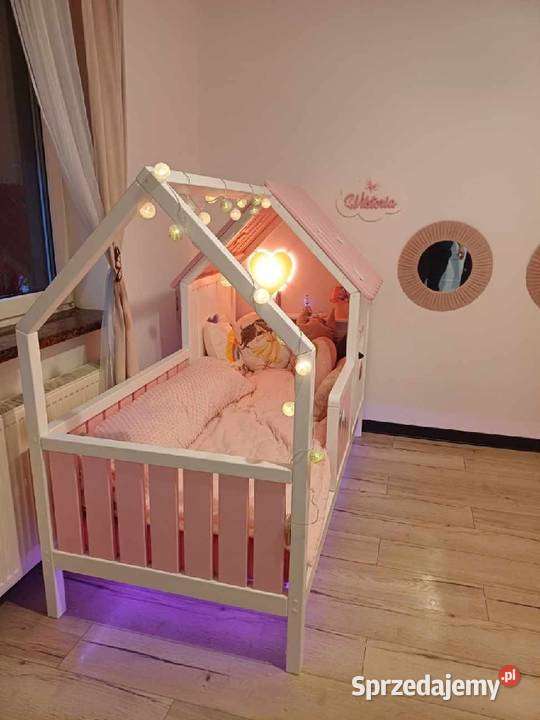 Łóżko drewniane łóżeczko dzieci dziecka 80x180 Łóżka i materace Olsztyn