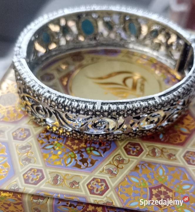 Piękna lśniąca bransoletka mankietowa turecka Białystok