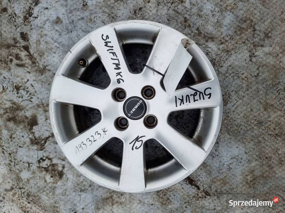 FELGA ALUMINIOWA 15 SUZUKI SWIFT MK6 65JX15H2 Lipno