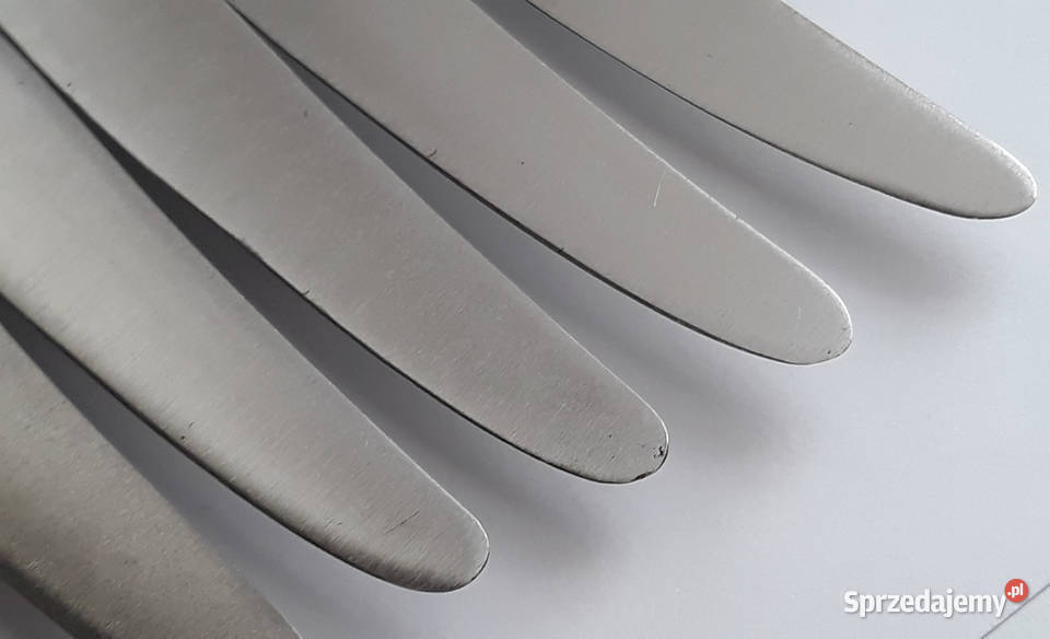 Posrebrzane noże obiadowe wz ROMAŃSKI Hefra Dąbrowa Górnicza