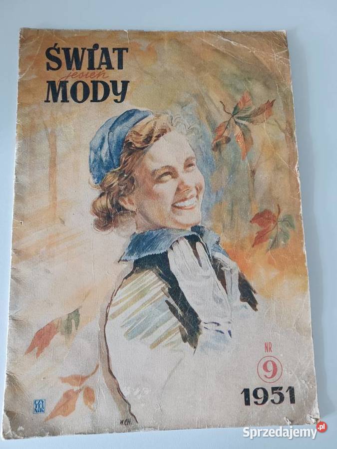 Świat mody Czasopismo 1951r 9 Jesień dolnośląskie Wrocław
