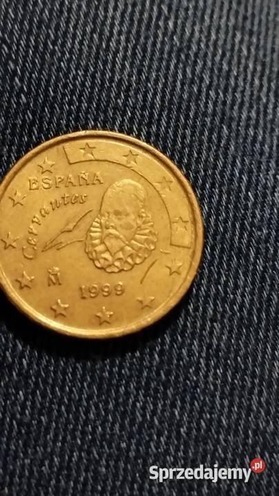 Hiszpańska moneta 50 eurocentów 1999 wielkopolskie Poznań