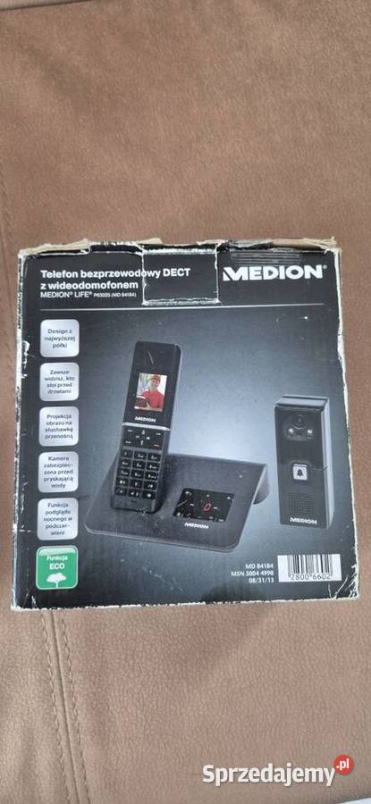 Telefon bezprzewodowy DECT z wideodomofonem śląskie