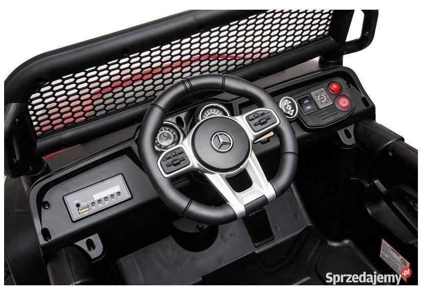 Pojazd na akumulator Mercedes Unimog S metalik