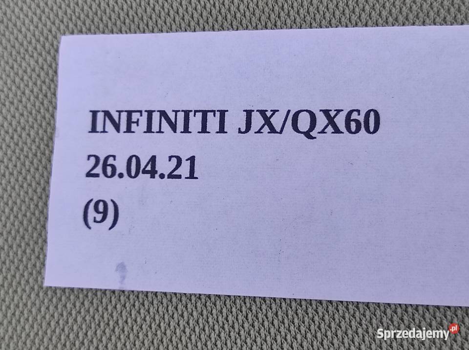 OSŁONA SŁUPKA DRUGIEGO PRAWA INFINITI QX60 JX 1