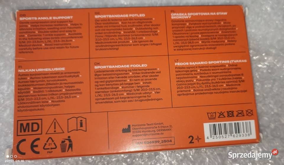 Opaska CRIVIT SPORTOWA na STAW SKOKOWY rozmiar S Wadowice