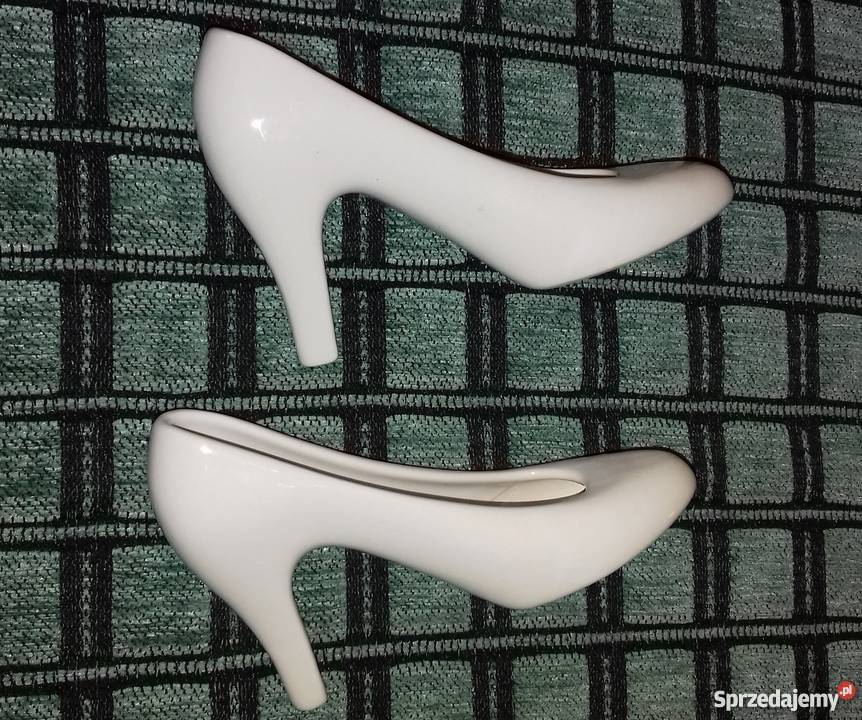 Białe szpilki buty do ozdoby Warszawa