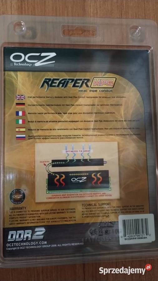 OCZ Reaper HPC DIMM ddr2 4GB 2x2GB 1066MHz CL5 Ocz Rzeszów sprzedam