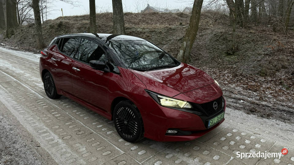 Nissan Leaf wersja bateria 62kWh 25 tyskm moc światła przeciwmgielne pomorskie Gdańsk