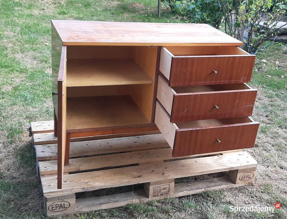 Mała Komoda PRL wysoki połysk 45cm sprzedam