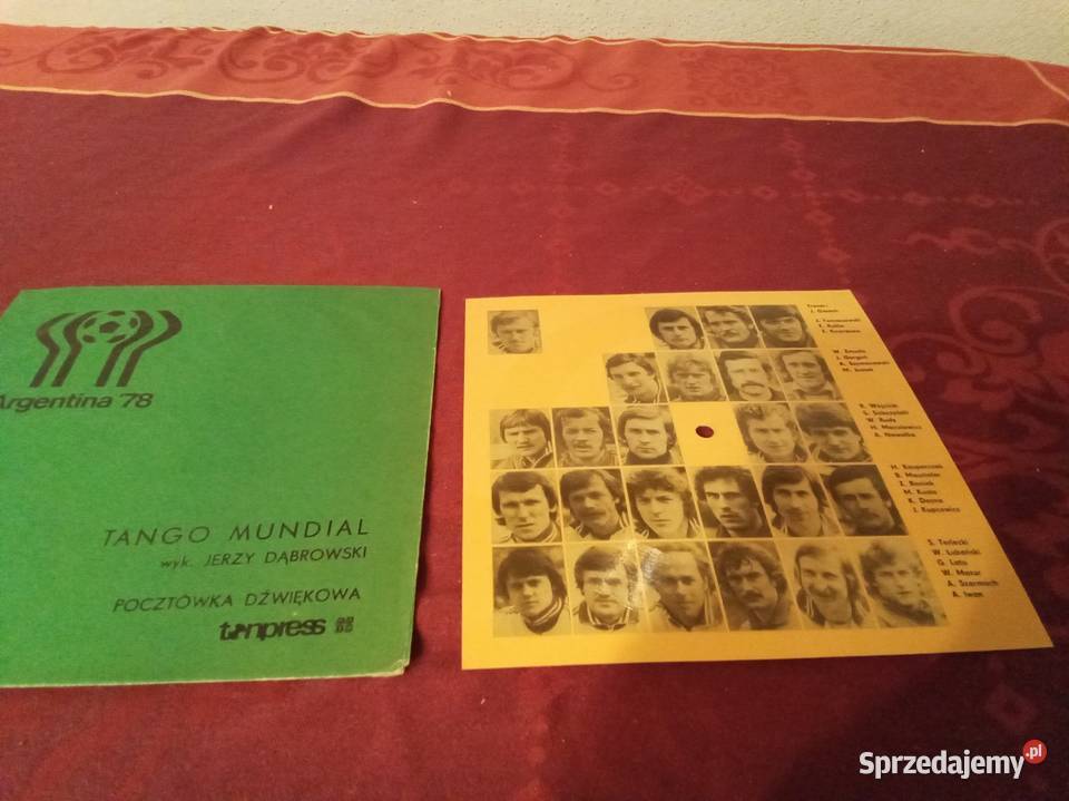 Tango mundial Argentina pocztówka dźwiękowa PRL Warszawa