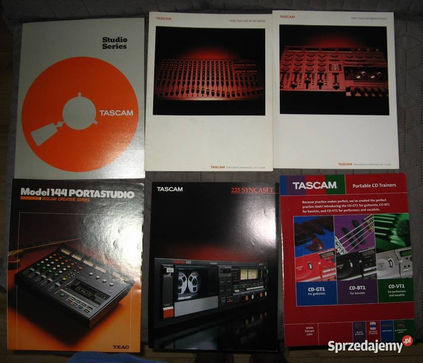 TASCAM magnetofony miksery rejestratory katalogi pomorskie Kępice