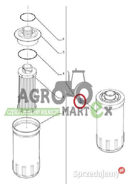 48195963 84341286 48139858 FILTR HYDR OBUDOWA New Holland dolnośląskie Wichrów