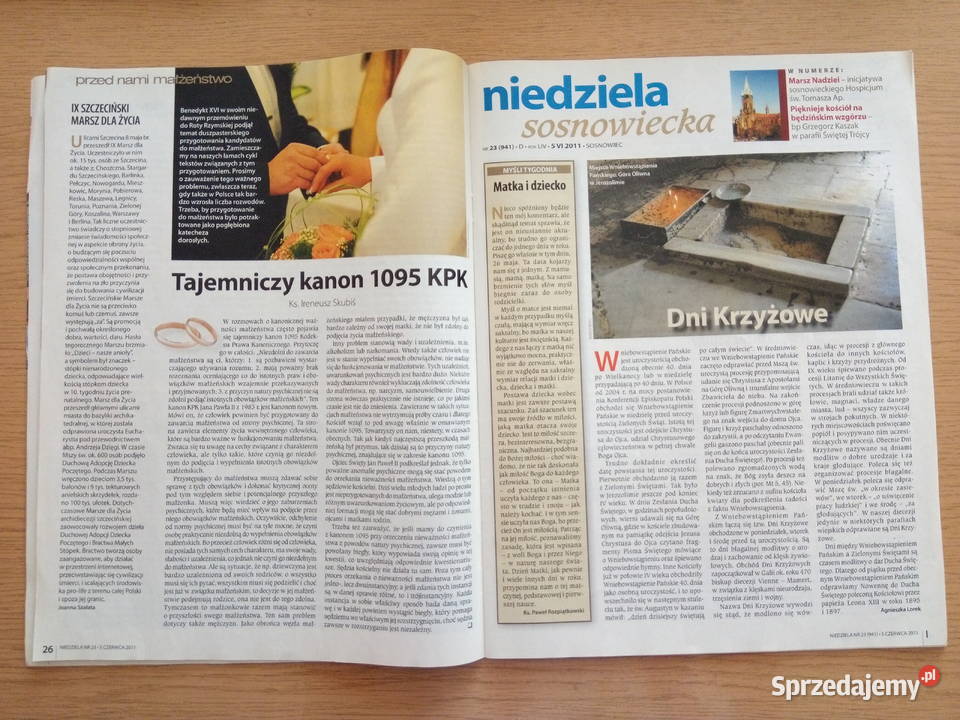 Tygodnik Niedziela czerwiec 2011r Dąbrowa Górnicza