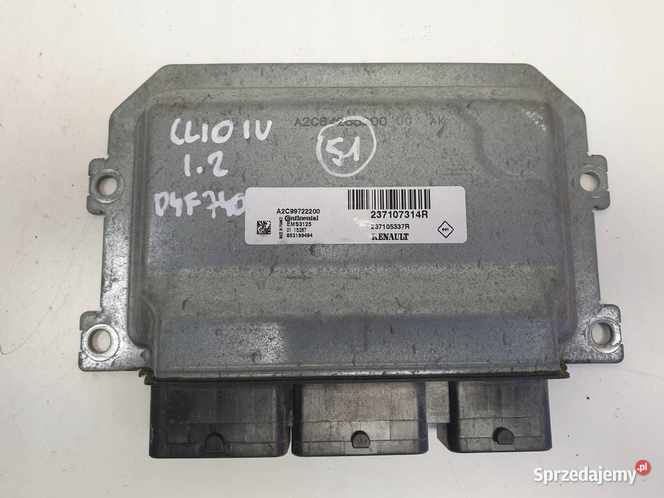 Renault Clio IV 12 16V STEROWNIK SILNIKA Komputery Janów sprzedam