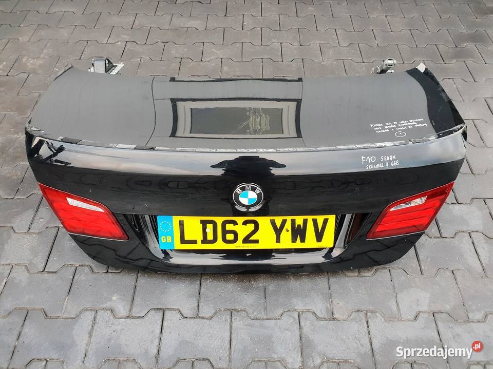 BMW F10 TYLNA KLAPA BAGAŻNIKA TYŁ LAMPY ZAMEK osobowe