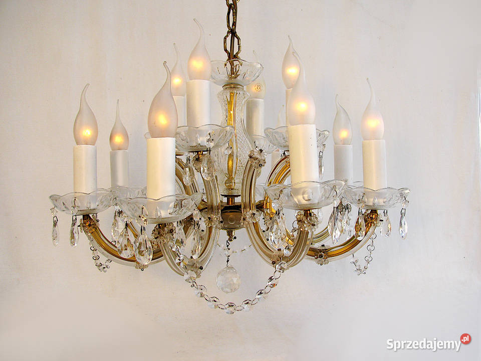 Żyrandol Kryształki 12 ramion