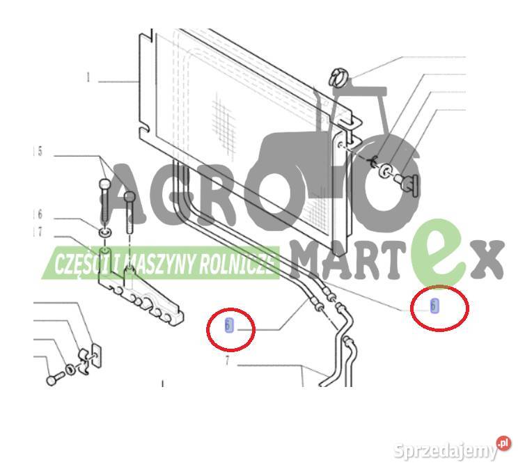 82029871 WĄŻ GIĘTKI CNH Części zamienne Wichrów