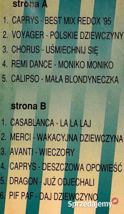 Disco Polo Dance Volume 1 kaseta 1995 kujawsko-pomorskie Chełmno