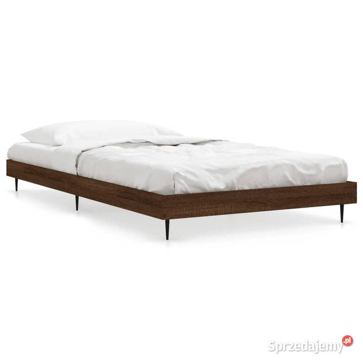 Łóżko bez materaca brązowy dąb 90x200 WM832276 93cm Warszawa