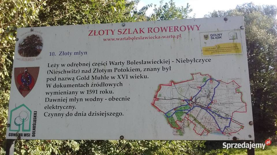 Siedlisko z młynem na sprzedaż w Warcie Warta Bolesławiecka sprzedam