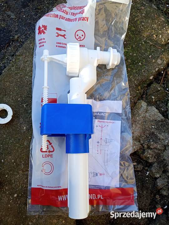 Zawór Napełniajacy do WC 12 bocznego zasilania Miłakowo