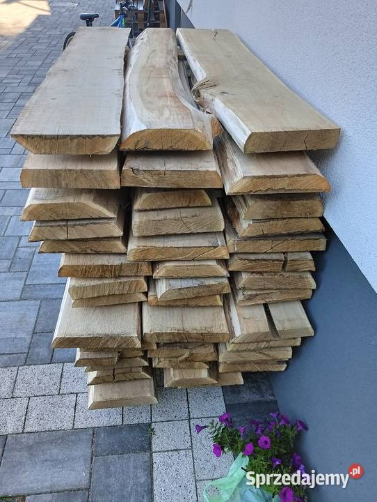 Sprzedam deski dębowe 45mm Drewno konstrukcyjne Drewno konstrukcyjne Zamość