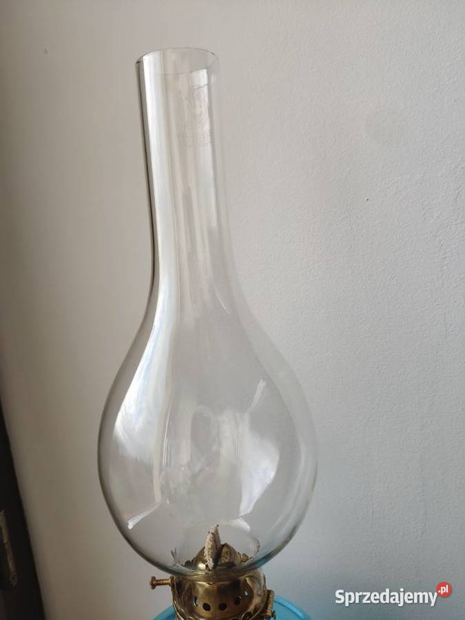 Szklana lampa naftowa XX w 3 małopolskie Kraków