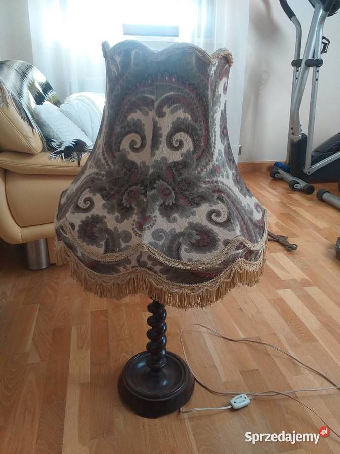 Lampa stara zabytkowa odcienie brązowego Kórnik