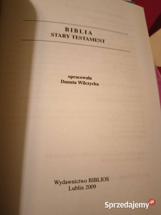 Biblia Stary testament analizy lektury szkolne mazowieckie Warszawa