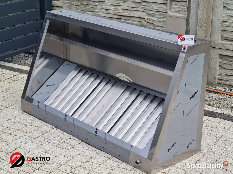 Okap skośny przyścienny o wym 1300x700x450 Ostrów Wielkopolski