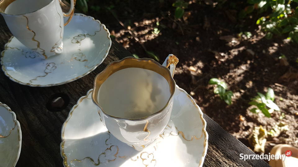 4 stare porcelanowe filiżanki Myszków