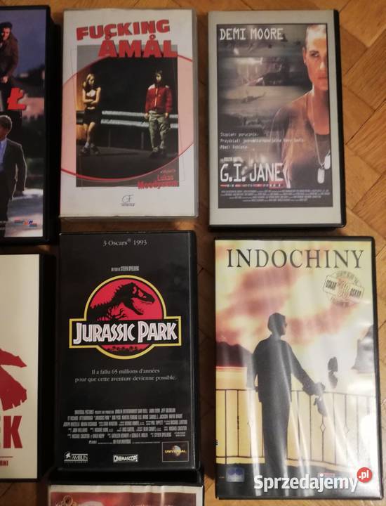 Kasety VHS 7 sztuk Tanio Filmy mazowieckie