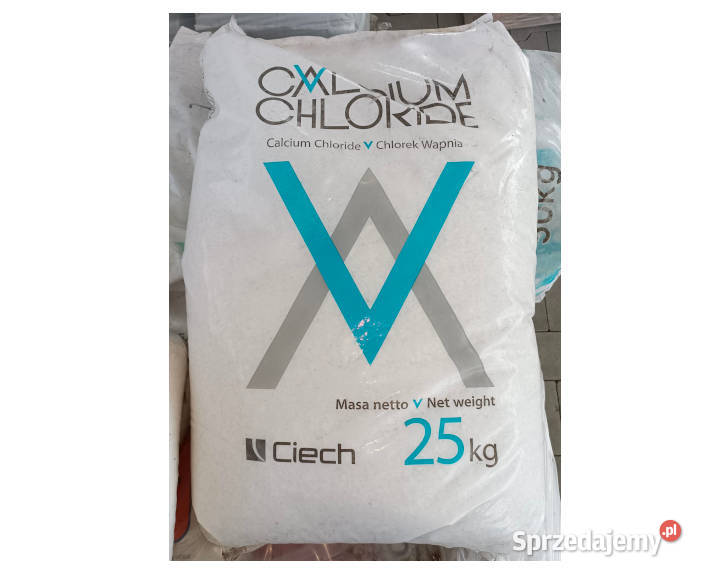 Chlorek wapnia w płatkach paleta 40 worków 25 wielkopolskie