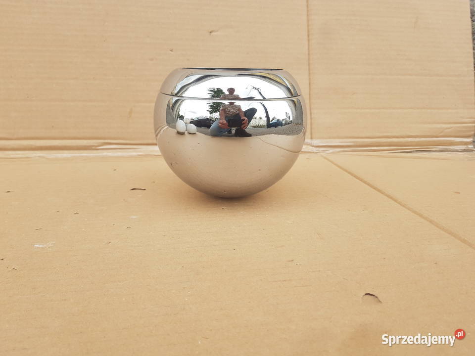 Klosz do lampy KULKA KULA metalowa CHROM 150mm Warszawa