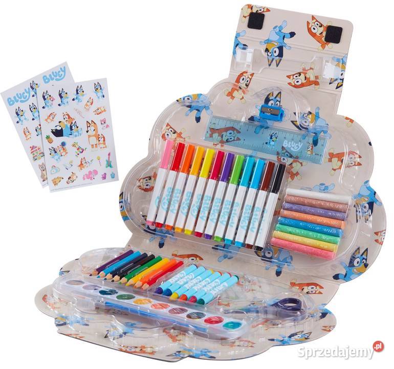 Bluey Kredki Farbki Flamastry Zestaw Plastyczny Zabawki Mogilany