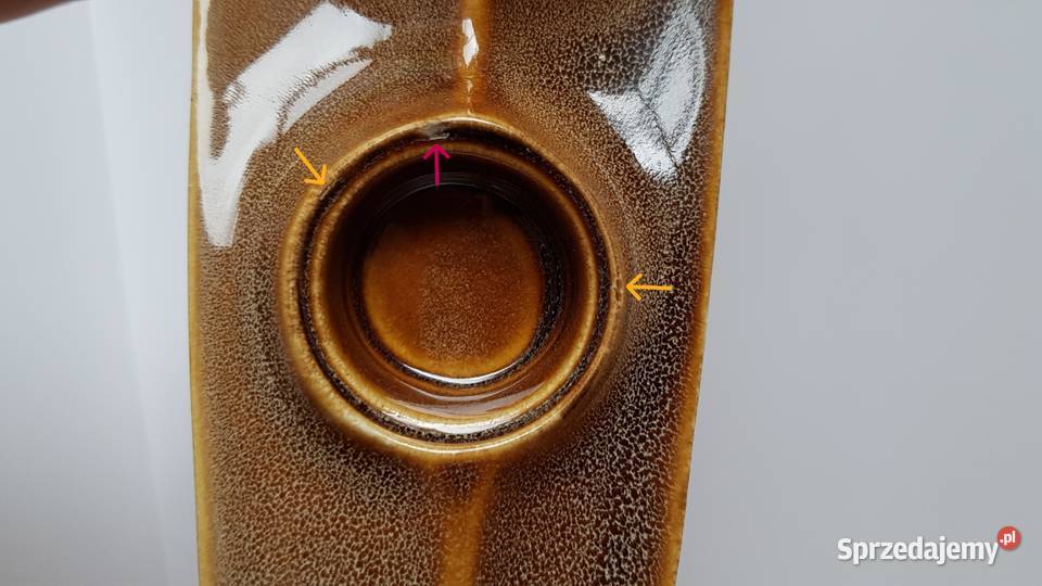 Świecznik Janusz Mirostowice porcelit PRL Pozostałe sprzedam