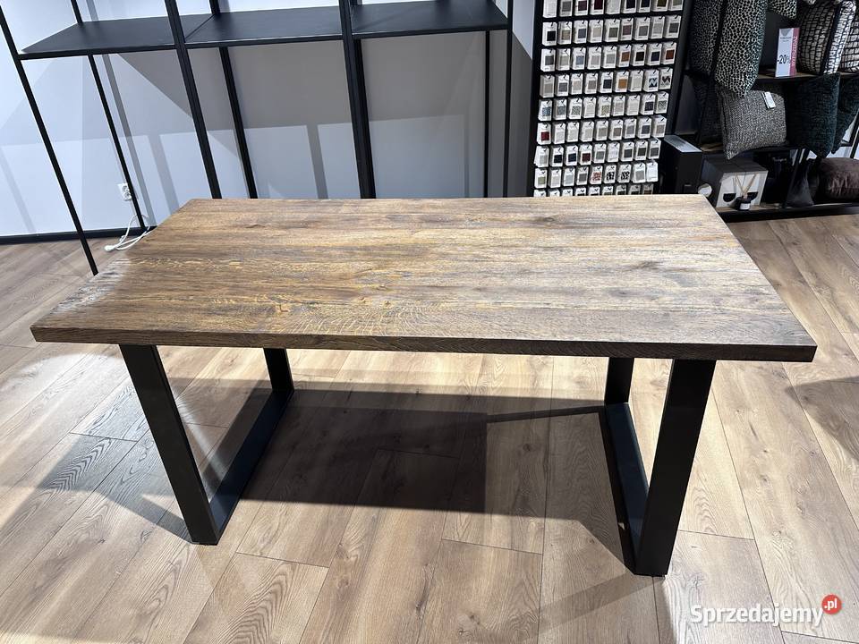 Stół dębowy 80x160 rozkładany 2x40 Orzech Edgar Stoły