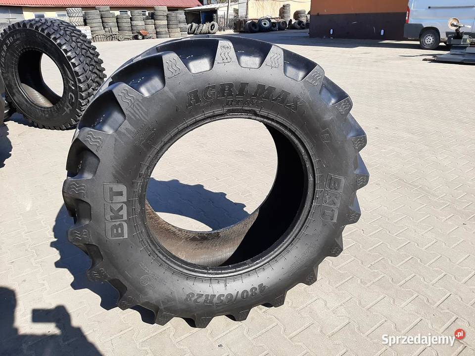Opona używana rolnicza 48065R28 BKT AGRIMAX 1200 Zaścianki sprzedam