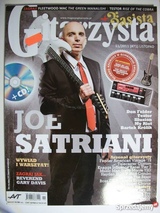 GITARZYSTA 2011 11 LISTOPAD SATRIANI JOE