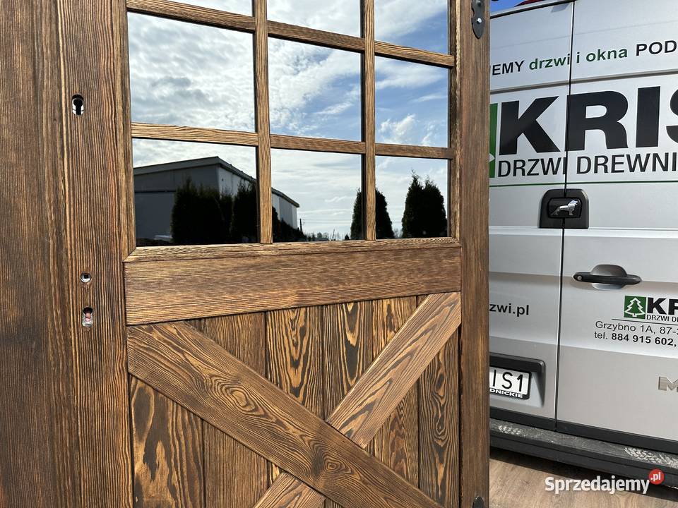 Drzwi brama garażowa szczotkowana postarzana kujawsko-pomorskie Grzybno