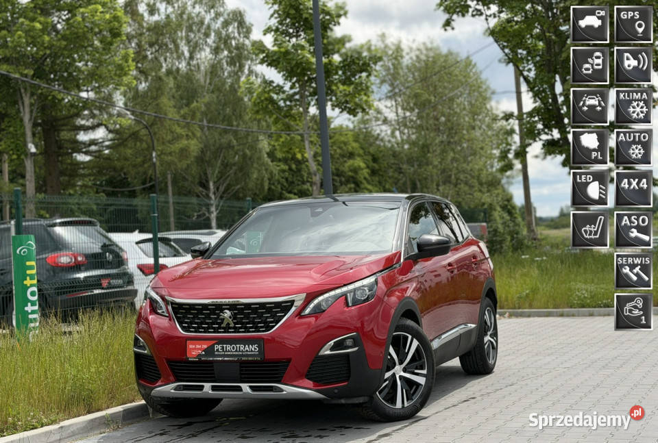 Peugeot 3008 12 131 LED GTLINE Nawigacja Kamera manualna Mrągowo