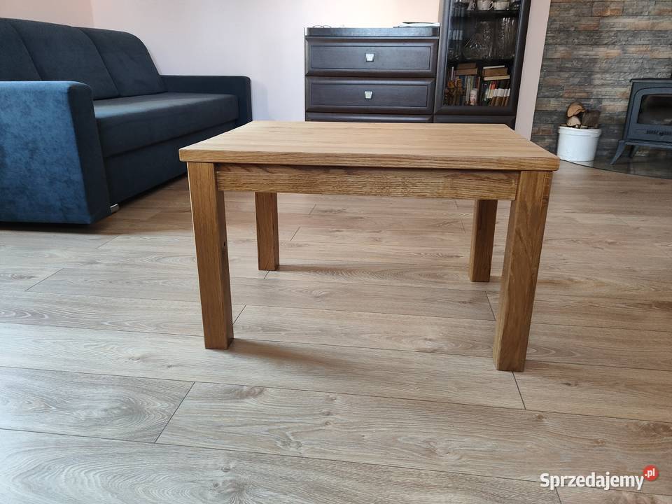 Dębowa ława stolik kawowy 76x57 Stoliki kawowe i ławy Nisko