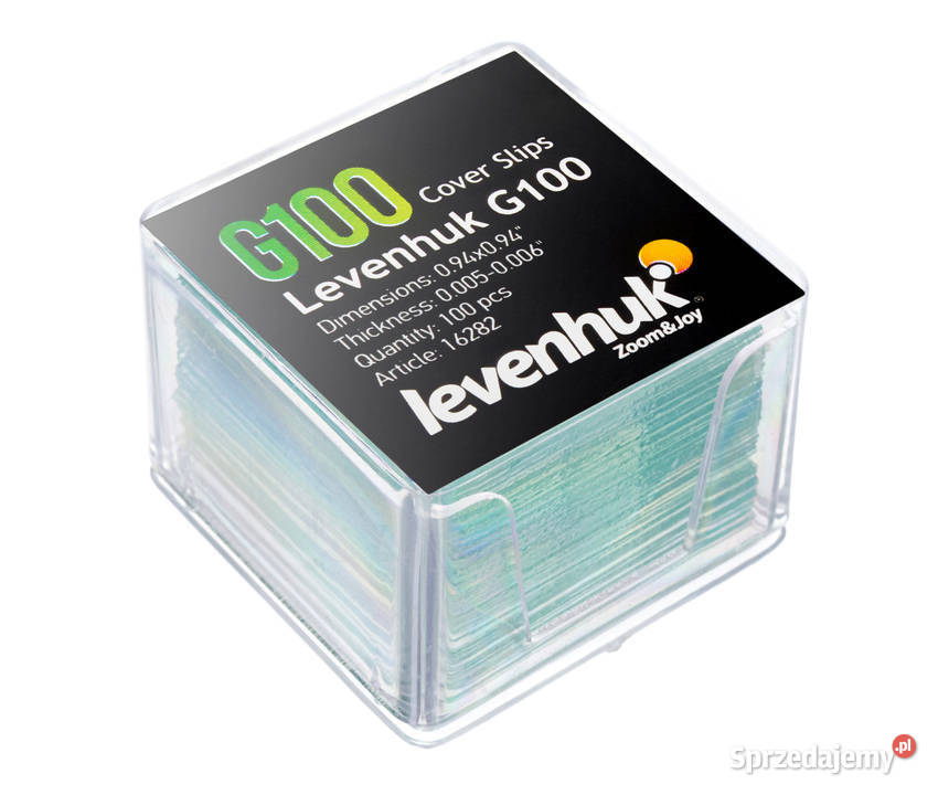 Szkiełka nakrywkowe Levenhuk G100 100 sztuk